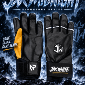 Jax Midnight Signature Series black batting gloves by NexGen Performance